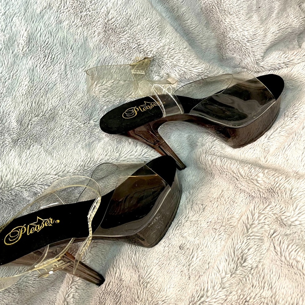 Clear Dancer low platform low heel